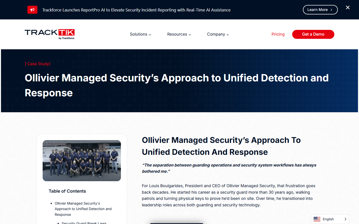 Ollivier Case Study screenshot